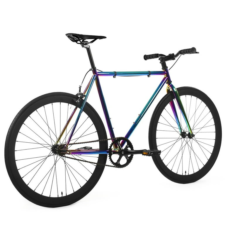 Golden Cycles Single Speed Fixed Gear Bike with Front Rear Brakes