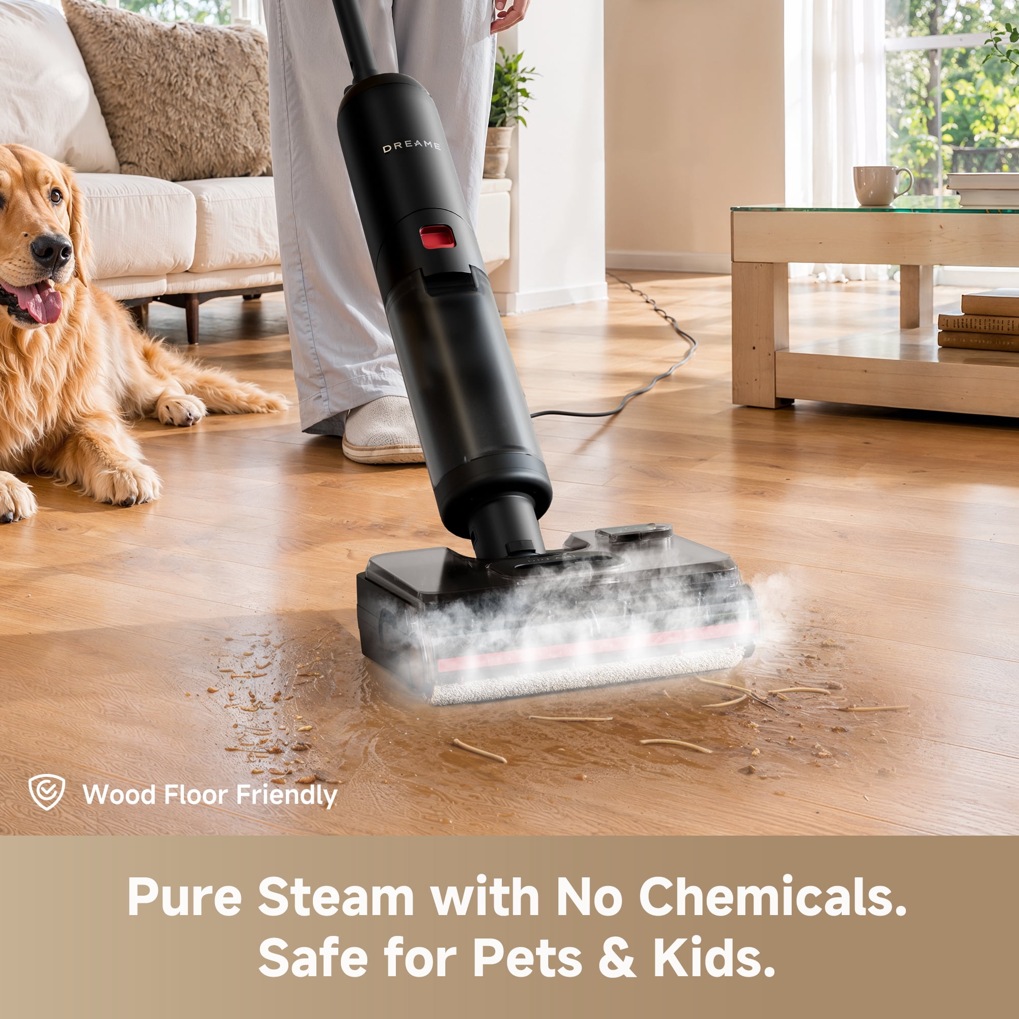 Dreame G10 SteamVac Corded Wet Dry Vacuum Mop with Steam Wash for Hard Floors