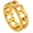 Gold, variant on Stainless Steel Men Rings Size 8 Steel Chain Link Spinner Rings for Men