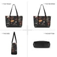 thumbnail image 6 of FORMRS Canvas Laptop Tote Bag for Women with 15.6" Computer Compartments Shoulder Handbag, Black Floral Pattern, 6 of 7