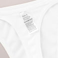 thumbnail image 4 of Sunvit-Panties Juniors Thong Underwear, Comfortable Soft Stretch Nylon Spandex, Seamless No Show, White, Size S, 4 of 9