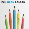 thumbnail image 5 of Ticonderoga My First Tri-Write Wood-Cased Pencils, Pre-Sharpened, #2 HB, With Erasers, Neon Colors, 12 Count, 5 of 6