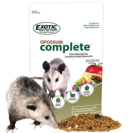 Opossum Complete 4 LB | Nutritional Healthy Pellet Diet | Food for Short-Tailed & Virginia Opossums