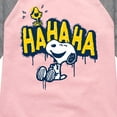 thumbnail image 3 of Peanuts - Ha Ha Graffiti - Toddler And Youth Girls Raglan Graphic T-Shirt, 3 of 5