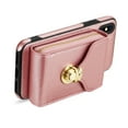 thumbnail image 6 of for iPhone XS Max Case Wallet with Shoulder Strap for Women - Crossbody Lanyard,Zipper Pocket,Credit Card Holder,Shockproof - Metal Buckle Closure Premium PU Leather Case for iPhone XS Max, Rosegold, 6 of 10
