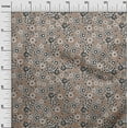 thumbnail image 3 of oneOone Viscose Jersey Light Brown Fabric Asian Block Floral Sewing Fabric By The Yard Printed Diy Clothing Sewing Supplies 60 Inch Wide, 3 of 4