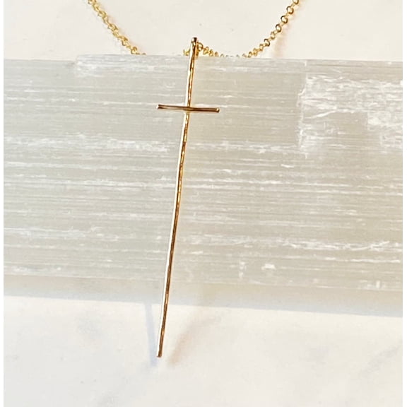 Minimalist Modern Cross Pendant – Gift for Women & Teens