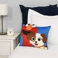 thumbnail image 5 of Sesame Street Elmo 3D Decorative Child Multicolored 1 Piece Throw Soft Pillow for Kids Bed - 16"x13", 5 of 6