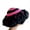 Rose red black, variant on Sweet Girls Crochet Ruffled Brim Bucket Hat Cute Ladies Fisherman Hat Exaggerated Style Teens Winter Windproof Hat