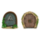 thumbnail image 1 of Puerta Hadas Casa Muñecas Elfo en Miniatura Artesanía para Árboles Jardín (2), 1 of 9