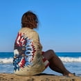 thumbnail image 6 of 250th Anniversary Beach Towel Patriotic Bald Eagle Bath Towel Funny Graphic Pool Towel 71x31in, 6 of 6