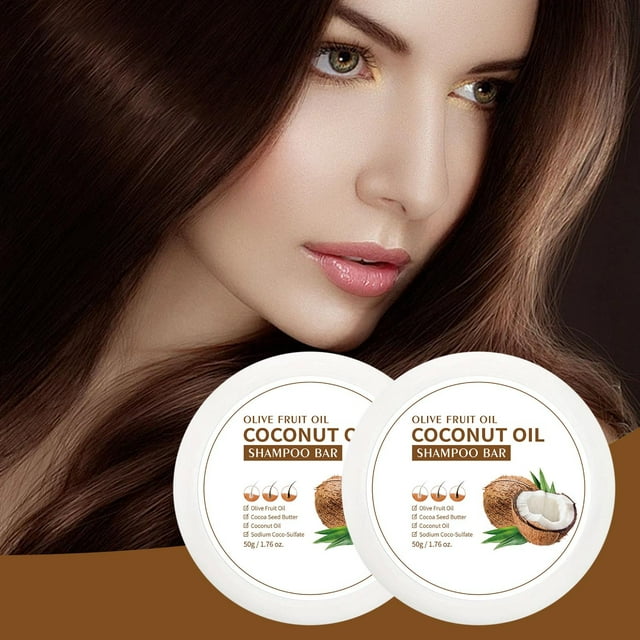 Xihbxyly Jabón de Aceite de Coco, Hidratante Nutritivo para El Cabello, Champú de Cúrcuma para Reparar El Cabello Seco, Champú de Nuez Marroquí para Revitalizar El Cabello, Rutina Diaria para Todo Ti