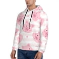 thumbnail image 3 of Bingfone Cartoon Pig Men'S Drawstring Hoodie Long Sleeve Pocket Sweatshirts-Xx-Large, 3 of 9