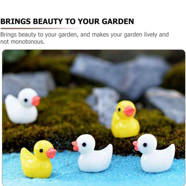 120 Mini Patos De Resina De 1.8 Cm Para Decoración De Jardín, Acuario, Slime Y Manualidades DIY, Color Amarillo