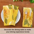 thumbnail image 6 of Napkin Satin Napkin 20*20Inchx4 Kitchen Towel Dinner Plate Towel Decorative Towel Napkin Tea Towel Suitable For Kitchen Table Beautiful Yellow Roses2, 6 of 8