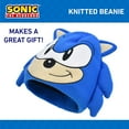 thumbnail image 6 of Concept One Sonic The Hedgehog Beanie Hat, Acrylic Knitted Winter Hat with Ears and Quills, Royal, One Size, 6 of 7