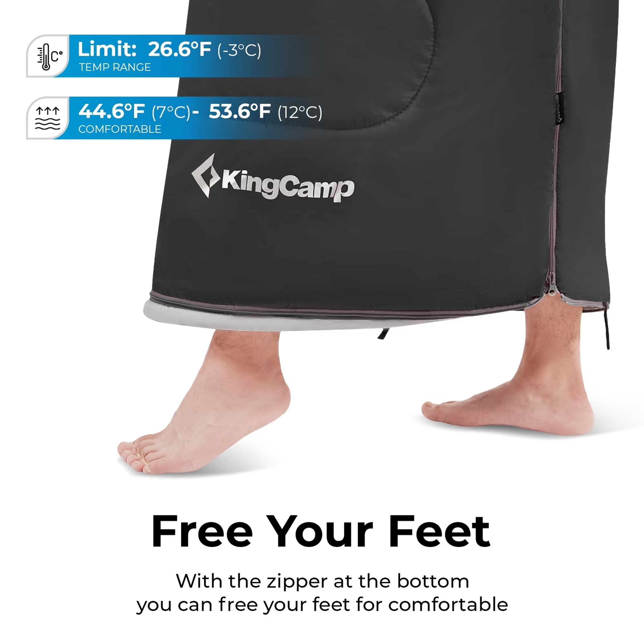KingCamp 3-Season Adult Sleeping Bag photo 5