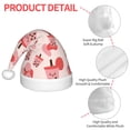 thumbnail image 4 of Yiaed Milk Tea5 Print Hat,Santa Claus Hat For Xmas Party, Christmas Hat For Boys Girls Child Infant Holiday Hat, 4 of 6