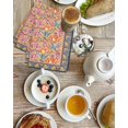 thumbnail image 4 of Purple Red Floral Boho Kitchen Dish Towels for Drying Dishes Set of 3, Vintage Ethnic Tribe Abstract Art Waffle Weave Microfiber Hand Tea Bathroom Towels Quick Dry & Absorbent Towel 15.7x23.6, 4 of 7