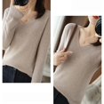 thumbnail image 7 of Duoif Sweaters for Women Trendy Light Sweaters for Women Long Sleeve Crew Neck Lightweight Soft Knitted Pullover Knitted Blouse Women's Sweaters Womens Tops Grey XXL, 7 of 7