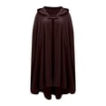thumbnail image 5 of ZAZYULZ Winter Coats for Women Gothic Open Front Hooded Cardigan Long Coat Solid Color Cloak Cape Winter Outdoor Jackets(Wine Red,Xl), 5 of 9