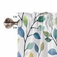 thumbnail image 5 of Valances for Windows, Colorful Leaves Pastoral Eucalyptus Leaf Fall Thanksgiving Plant Rod Pocket Short Window Valance Curtains Holiday Window Treatment for Kitchen Living Room Bathroom, 54"x18", 5 of 6