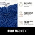 thumbnail image 5 of GORILLA GRIP Chenille Bath Rug 30x20, Rubber Backing Quick Dry Washable Microfiber Mats, Royal Blue, 5 of 10