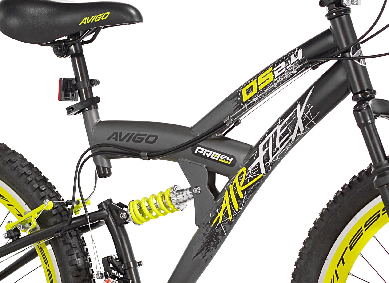 avigo air flex dual suspension bike youth