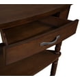 thumbnail image 3 of Small Triangle Corner Table, 3 Tier Wood Corner Side Table with Storage Drawer and Shelves for Living Room Bedroom, 3 of 12