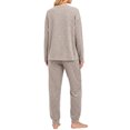thumbnail image 7 of UVN Pajamas Sets for Women Long Sleeve Henley Neck Tops and Pants 2 Piece Outfits Fall Winter Casual Sleepwear Pjs Lounge Sets, 7 of 7