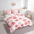 thumbnail image 3 of Homewish Kawaii Ribbon Bowknot Girl Boy 7-Piece Twin Bedding Sets,Winter Snowflake Bedding Comforter Set,Merry Christmas Breathable Sheet Sets,Super Cozy Room Decor,Reversible, 3 of 8