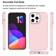 thumbnail image 2 of CocoStake Compatible with iPhone 13 Pro Case 6.1 " 2021 , Liquid Silicone Full Body Protection Cover Case with Screen and Camera Protection, Soft Microfiber Lining [Pink], 2 of 7