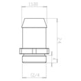 thumbnail image 3 of XSPC G1/4" à 1/2" Raccord à Barbe pour Tube Souple, Noir Mat, Pack de 6, 3 of 4
