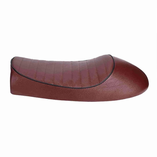 Motorcycle Vintage Style Cafe Racer PU Leather Flat Seat For CG125 GN CG CB400SS