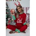 thumbnail image 1 of Pijamas de Navidad para mujer, ropa de dormir de manga larga con estampado a rayas, conjunto de ropa de dormir para el hogar con cuello redondo y estampado de Pjs, 1 of 4
