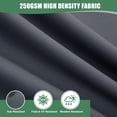 thumbnail image 3 of Ottowood Outdoor Deep Seat Cushions Set of 2, 24x24x4 Water-Repellent Patio Cushions, Dark Grey, 3 of 7