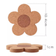 thumbnail image 3 of ckepdyeh - Juego de 6 posavasos bonitos para bebidas, absorbentes y reutilizables, posavasos de corcho de 4 pulgadas con forma de flor para café, taza de té, 3 of 7