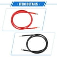 thumbnail image 5 of Unique Bargains 1 Pair 6 AWG Gauge 5ft Battery Inverter Cables with 5/16" Ring Universal for Car Vehicle RV Black Red, 5 of 6