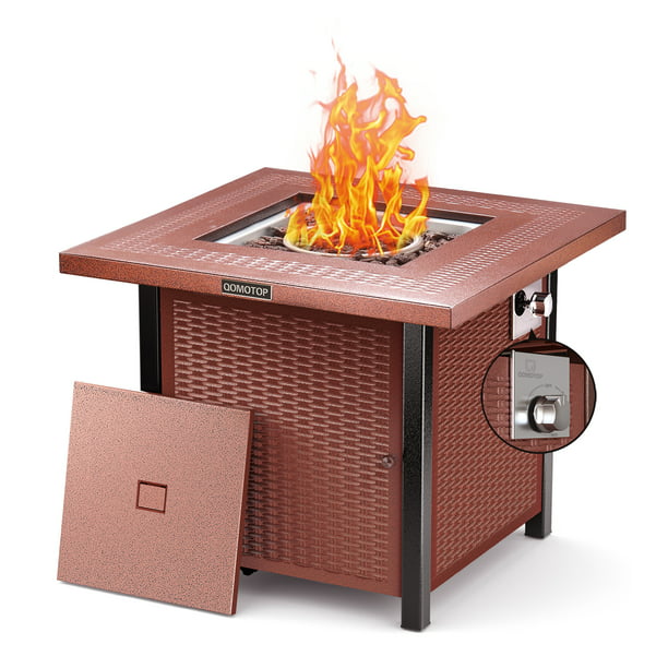 Qomotop 28 Propane Fire Pit Table, What To Look For In A Fire Pit Table