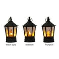 thumbnail image 2 of Halloween Lamp Candle Light Vintage Witch Castle Pumpkin Ghost Hanging LED Lantern Lamp Haloween Party Decor Indoor Outdoor, 2 of 12