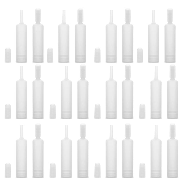 25Pcs Plastic Ampoule Bottles Cover Lid Dropper for Cosmetic Serum Essential Oil