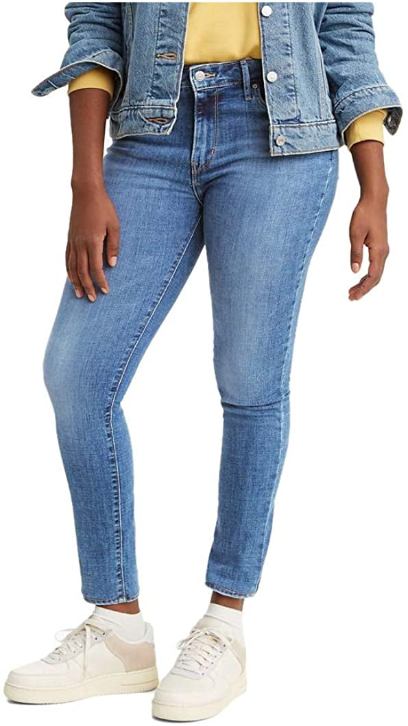 Levis Womens 721 High Rise Skinny Jeans 27 Regular Lapis Air Waterless -  
