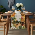 thumbnail image 2 of Thanksgiving Table Runner - 70 Inch Long, Kitchen Dining Table Runner Dresser Scarves, Hellow Fall Pumpkin Orange Green Fruit Farmhouse Decor for Coffee Tables Wedding Party Banquet, 2 of 8