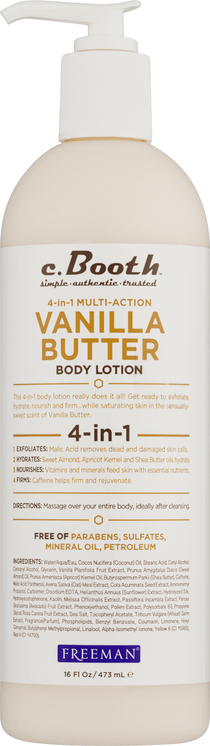 C Booth 4 In 1 Multi Action Body Lotion Vanilla Butter 16 0 FL OZ   Bdc16ae1 8050 4ec2 8efa 13caa524fa27 1.58f4205684124b61d89fb87046a1595f 