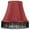 Burgundy, Black, variant on Urbanest Silk Bell Lamp Shade, 5x9x7", Black With Black Fringe