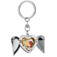 thumbnail image 1 of Appetizer Lemonade Steak France Heart Angel Wing Key Chain Holder, 1 of 3