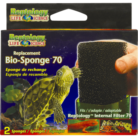 Penn-Plax Reptology Life Science Replacement Bio-Sponge 70, 2.0 CT