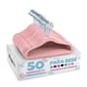 thumbnail image 1 of 50 Ganchos de Terciopelo para Ropa de Bebe, Gancho Plateado Giratorio de 360 Grados ROSA CLARO, 1 of 4