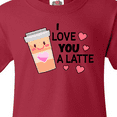 thumbnail image 4 of Inktastic I Love You a Latte with Coffee Cup Youth T-Shirt, 4 of 5