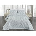 thumbnail image 2 of Ambesonne Vintage Quilted Coverlet 2 Pcs, Nostalgic Retro Pastel Art, Twin Size, Dimgray and Pale Mustard, 2 of 4